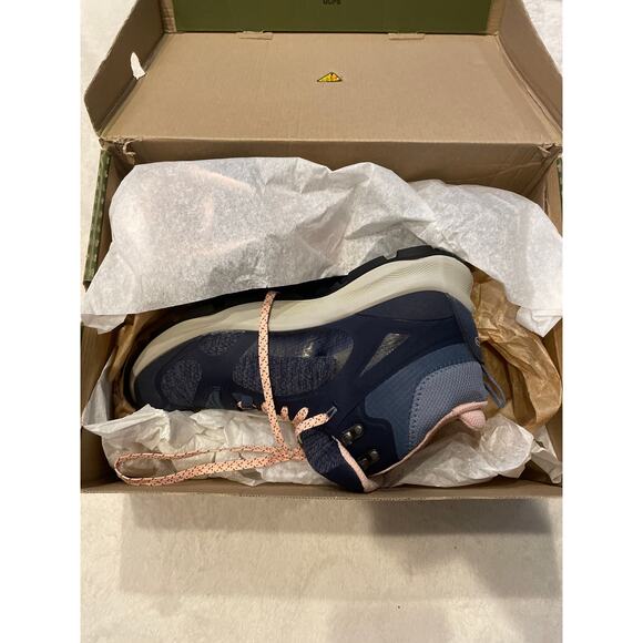 KEEN Terradora Flex Mid Height Waterproof Hiking Boots 7.5 Vintage Indigo/Peach - Picture 3 of 12